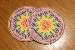 Blume-des-Lebens Untersetzer im Paar 15,50 €