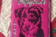 Impfpass für Hunde/Katzen, gestickt auf Filz