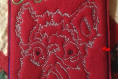 Ausweishülle: hier: Jagdschein Keiler 15,99 € gestickt auf Filz