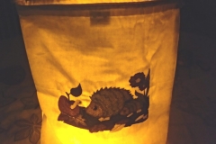 Lichtsack mit Igel herbstlich Preis 22,00 €