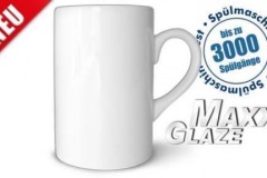 Tasse-MaxGlaze, sehr schmale Tasse, Rohling vor der Bedruckung